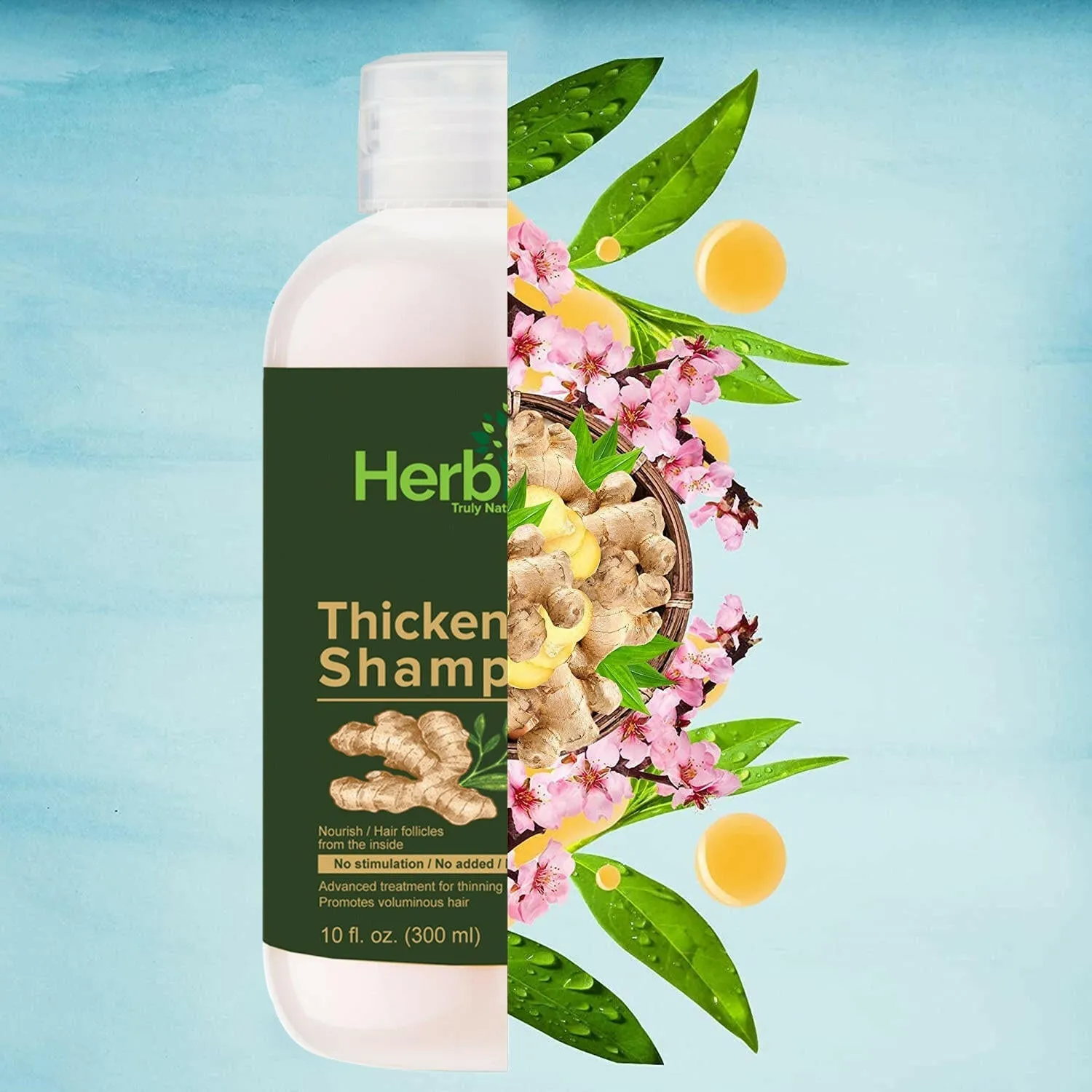 AS - Luxurious Combo -Thick Set, Ginger Oil & Argan Oil - Herbishh