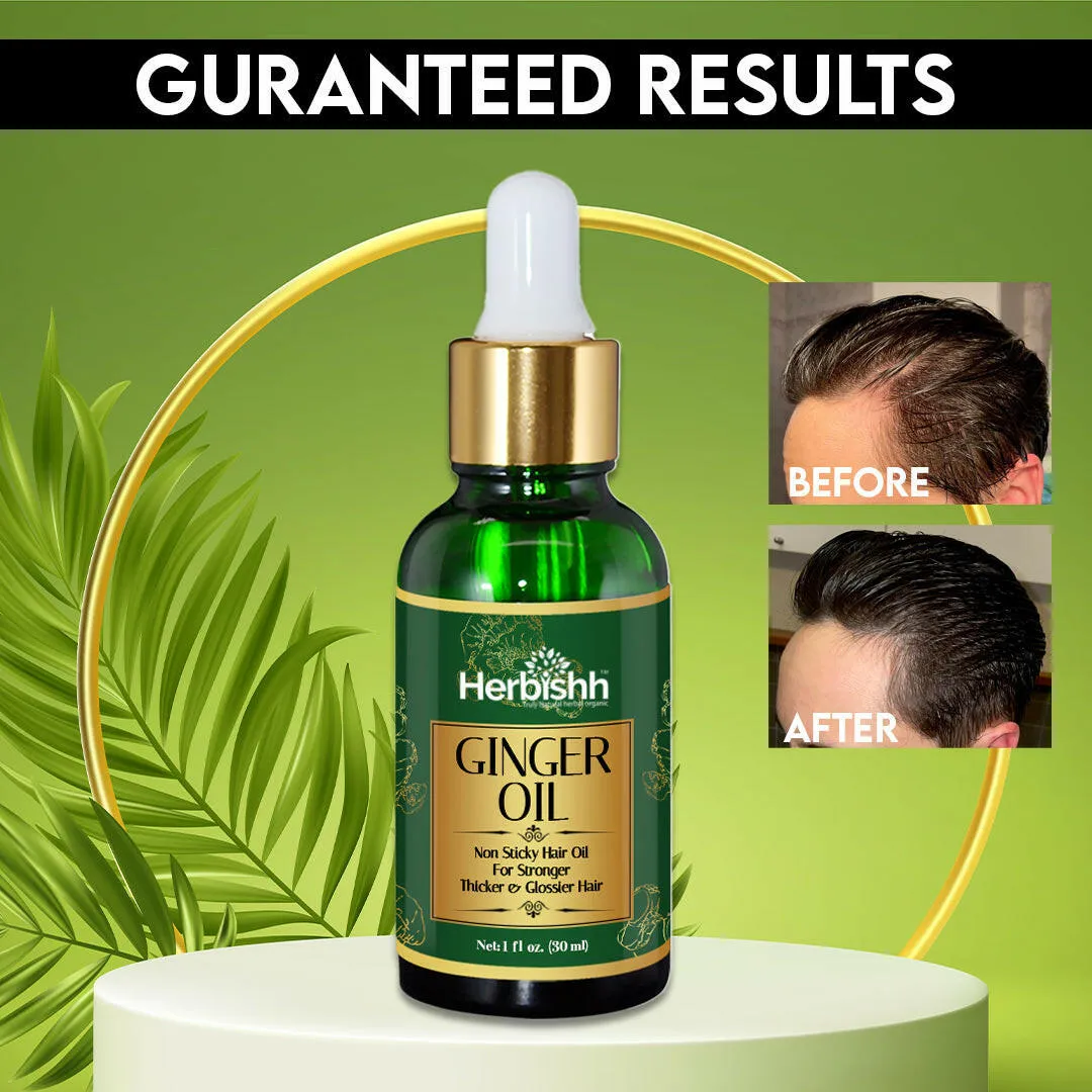 AS - Luxurious Combo -Thick Set, Ginger Oil & Argan Oil - Herbishh