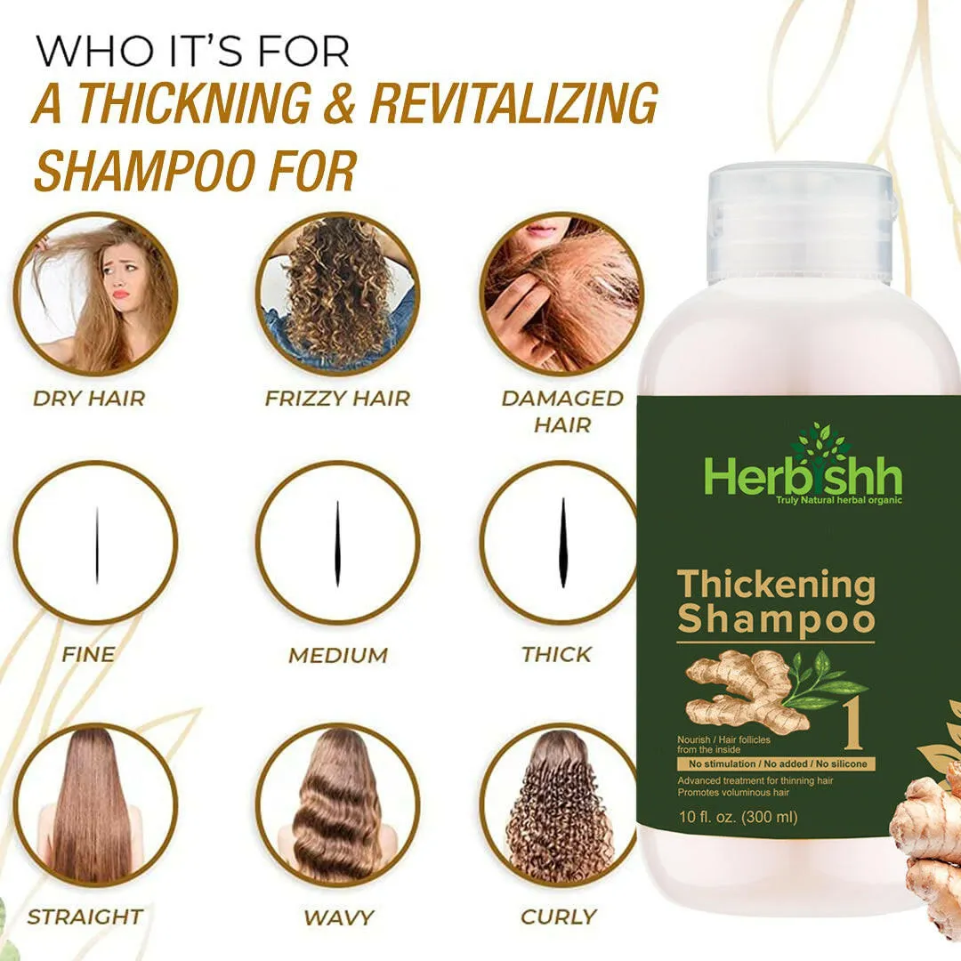 AS - Luxurious Combo -Thick Set, Ginger Oil & Argan Oil - Herbishh