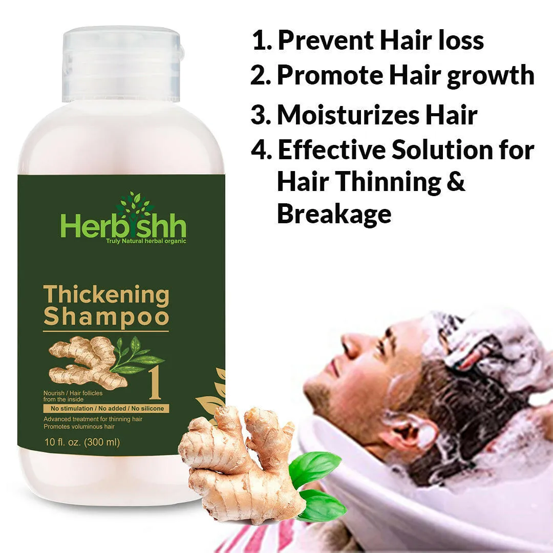 AS - Luxurious Combo -Thick Set, Ginger Oil & Argan Oil - Herbishh