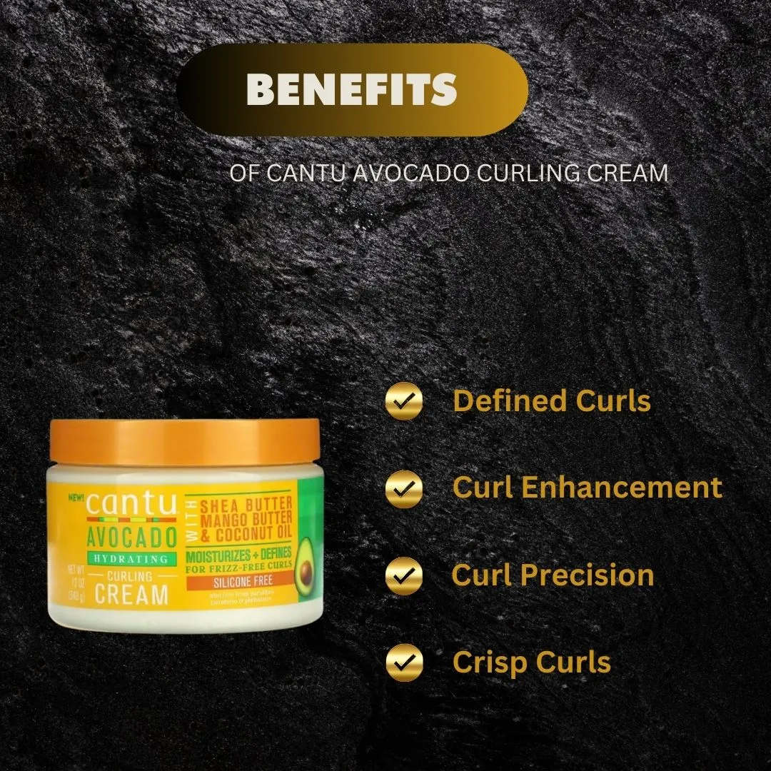 Cantu Avocado Curling Cream 12oz