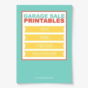 Garage Sale Signs, Checklist, Tags and more