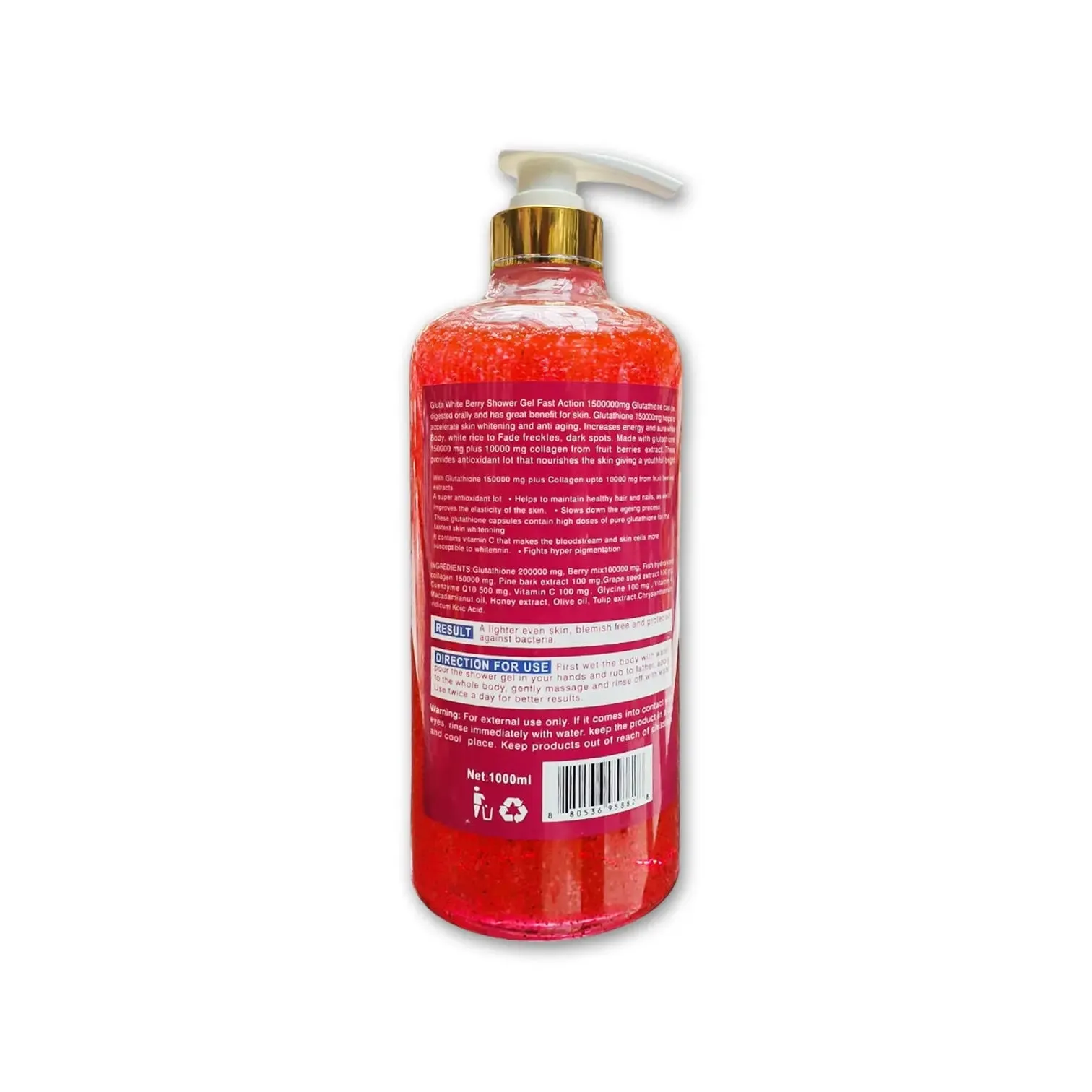 Gluta White Strawberry Shower Gel 1000ml