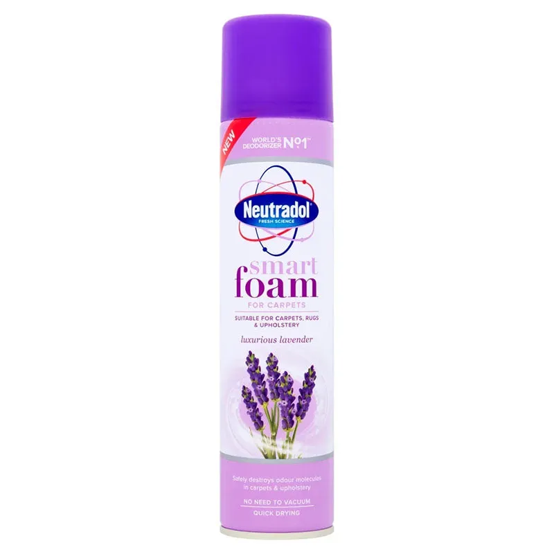 Neutradol Smart Foam Carpet Deodorizer Luxurious Lavender 300ml