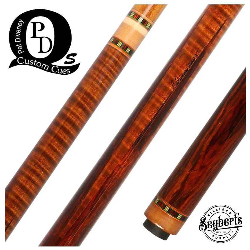 Pat Diveney DC1650 Cocobolo 4 Point Pool Cue with Kielwood 12.75mm shaft - DC1650