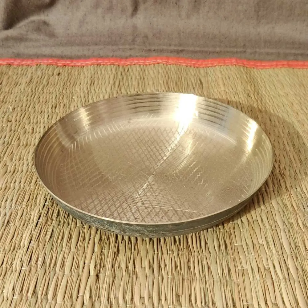 Side/Breakfast Plate In Kansa/Bronze | Hand Crafted | Durable | Luxurious Dining